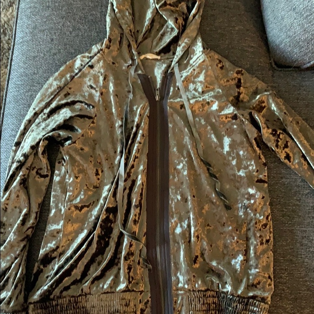 Crushed velvet jacket